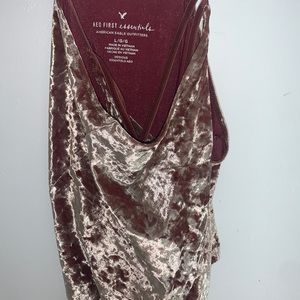 American Eagle crushed velvet top